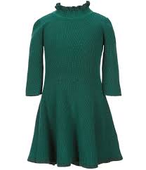 Gb Gb Girls Little Girls 2t 6x Ruffle Collar Sweater Dress