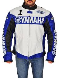 Joe Rocket Yamaha Champion Blue Leather Jacket
