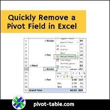 a pivot table field in excel