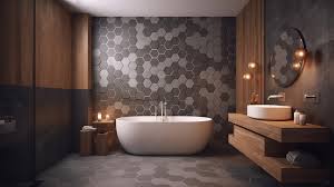 Contemporary Bathroom Interior With