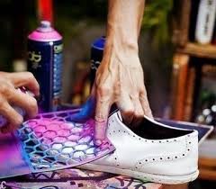 Diy Spray Paint Stencil Sneakers