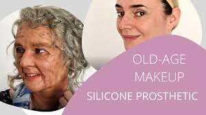 old age makeup silicone prosthetic