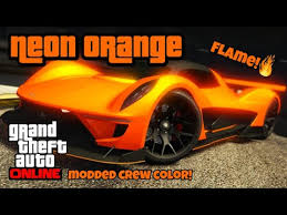 Neon Orange Modded Crew Color Hex