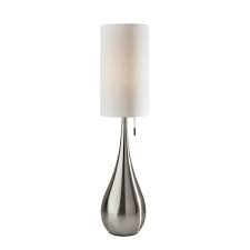 It has got brushed stainless steel finish on spiral lamp which feels premium, base can be fixed with just couple of screws. Adesso Christina 34 5 In Stainless Steel Table Lamp 1536 22 The Home Depot