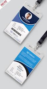 corporate office ideny card template