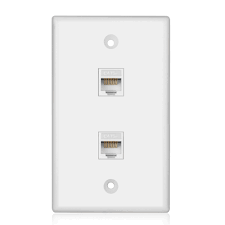 The newer network standard, cat6, however, has exactly the same wiring (with the same tools) rj45 modular plugs: Ethernet Network Cat5e Wall Plate Dual 2 Rj45 Keystone Connector Socket Wiring 815656022487 Ebay