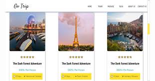 travel tourism using html