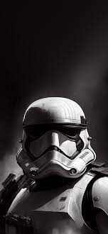 star wars stormtrooper black and white