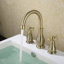 solid brass dual handle widespread