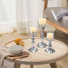 Iron Glass Candle Holder Tealight