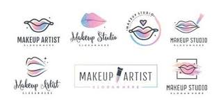 beauty makeup logo vector art icons
