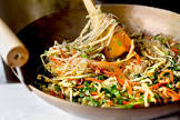 asian carrot and cabbage noodles