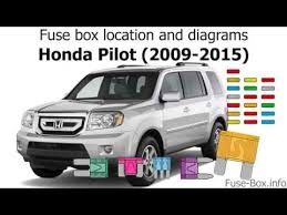 The underhood fuse box is located in the engine compartment next to the battery. that's what it says in my honda civic manual, it should be next well i just found my solution. Fuse Box Location And Diagrams Honda Pilot 2009 2015 Youtube