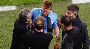 Porto, portugal (ap) — kevin de bruyne fractured his nose and eye socket during manchester city's champions league final loss to chelsea with less than two weeks before the start of the european championship. Bvyuemfmcx9pnm