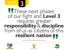 Level 3 involves the easing of some restrictions, including on work and social activities, to address a high risk of transmission. South African Government On Twitter Regulations For Alert Level 3 During Coronavirus Covid 19 Lockdown Is Available Here Https T Co 6pl1supjvw