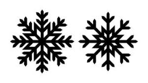 snowflake black and white vector art