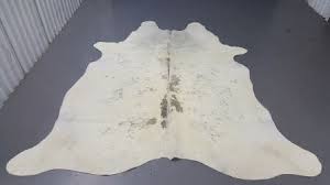 grey white cowhide rug exclusively by