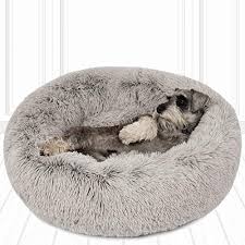 Discover top quality & affordable dog beds online. Friends Forever Coco Cat Bed Faux Fur Dog Beds For Medium Small Dogs Self Warming Indoor Round Pillow Cuddler Medium Dogly
