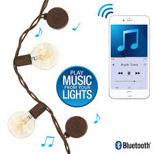 Patio String Lights With Built In Bluetooth Speakers