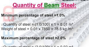 know how to calculate quantity of steel