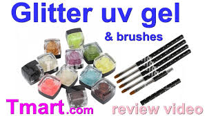 uv glitter gel and brushes from tmart