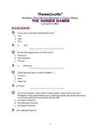 Think you know a lot about halloween? The Hunger Games Trivia Game 400 Questions Not Your Typical Trivia Game