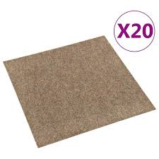 floor carpet tiles 20 pcs 5 m² beige