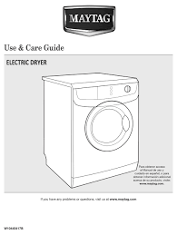 Stacked washer & dryer set with front load washer and gas dryer in white. Maytag Med7500yw Use And Care Manual Pdf Download Manualslib