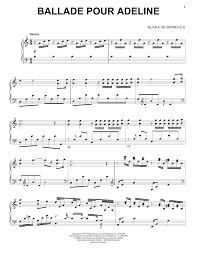 Richard Clayderman "Ballade Pour Adeline" Sheet Music Notes | Download  Printable PDF Score 47371