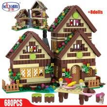 Wooden construction blocks for kids. Erbo 680pcs Friends House Building Blocks City Villa Snow White Figures Bricks Diy Gift Toys For Children Girls Buy Cheap In An Online Store With Delivery Price Comparison Specifications Photos And