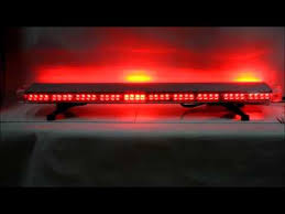 47 Red 88w Emergency Led Strobe Roof Truck Security Light Bar Slim Digital Youtube