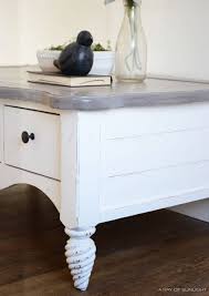 The Shiplap Coffee Table With A Painted