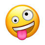 goofy face emoji from emojiswiki