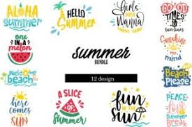 Summer Bundle Graphic By Graphicrun123 Summer Design Summer One In A Melon