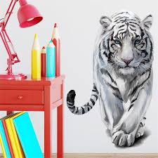 White Tiger Wall Stickers For