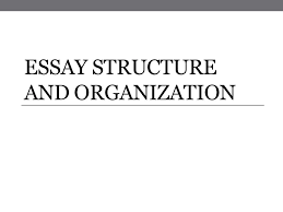 Descriptive Essay  structure and organization  