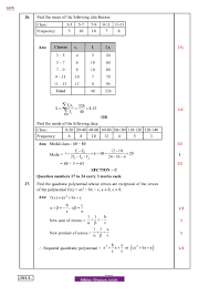 cbse cl 10 maths question paper