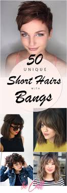 To do this, just take a section of hair from the left and right sides, twist them, and tie them at wear a headband or a bow to make your bob with bangs cute and youthful. 50 Ways To Wear Short Hair With Bangs For A Fresh New Look