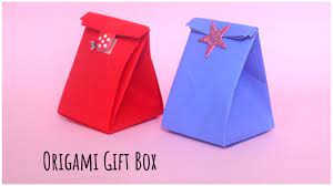 easy origami gift box tutorial step by
