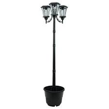 Outdoor Solar Lamp Post And Planter