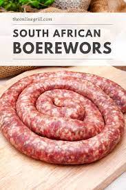 boerewors south african sausage