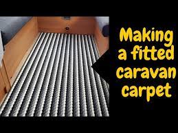 making a bespoke caravan carpet from an