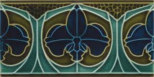 Wall Border Tile Art Nouveau Flowerwave