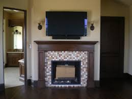 mosaic tile fireplace surround houzz