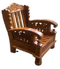brown modern wooden sofa chair