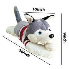 husky dog soft toys 65 cm big