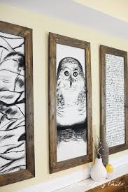 Way cheaper than buying frames. Remodelaholic 60 Budget Friendly Diy Wall Decor Ideas For Large Walls