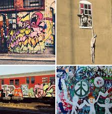 Graffiti Sites Train Wall Street