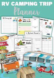 rv cing printable trip planner