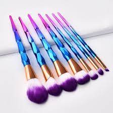 7pcs rainbow makeup brushes